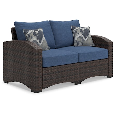 Outdoor Loveseat with Cushion