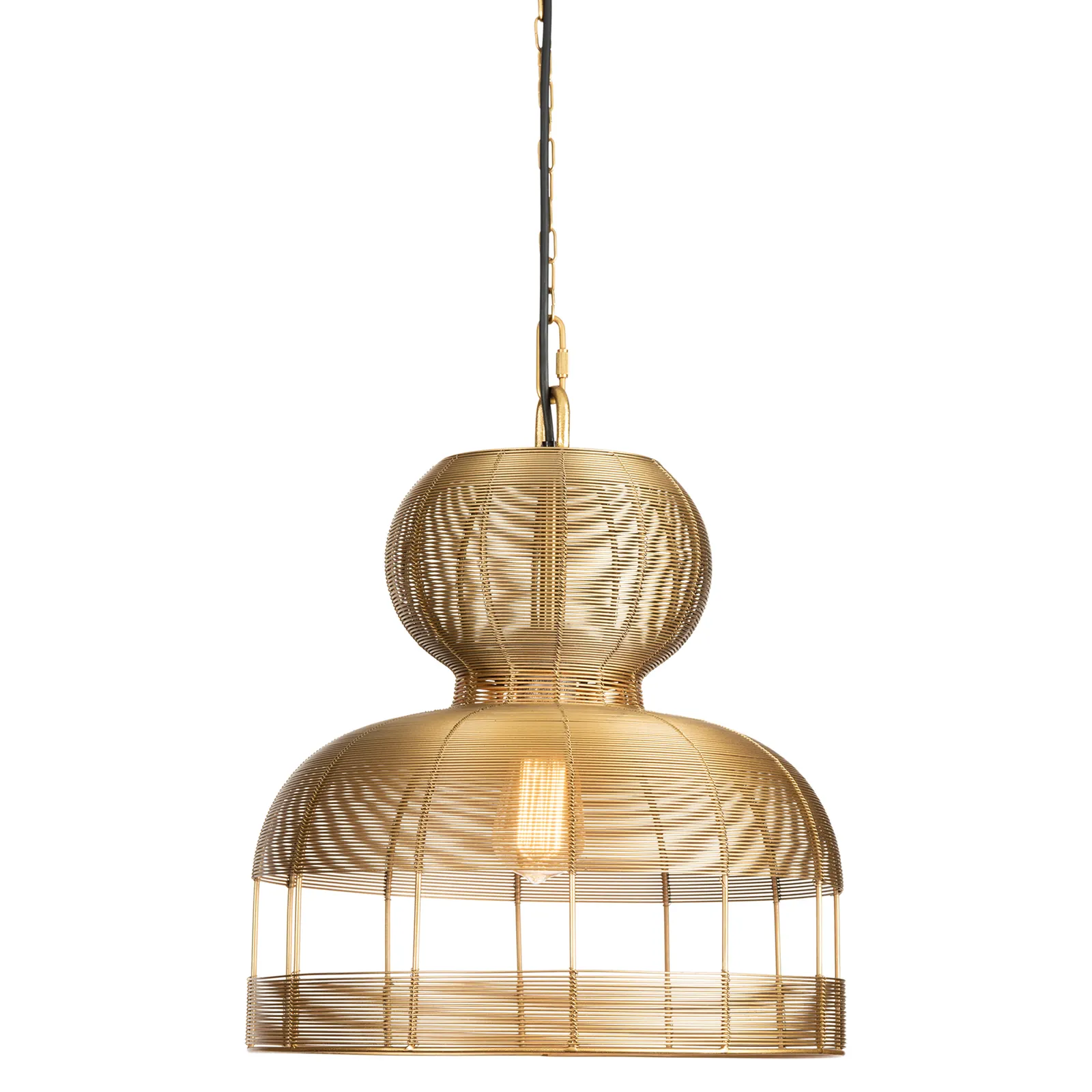 Large Hampton Wrapped Wire Pendant