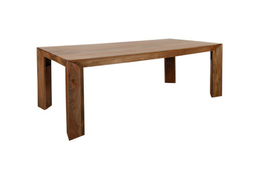 Contemporary Rectangular Dining Table with Canted Legs