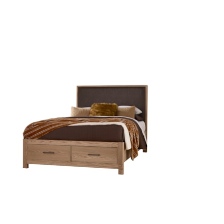 King Upholstered Storage Bed