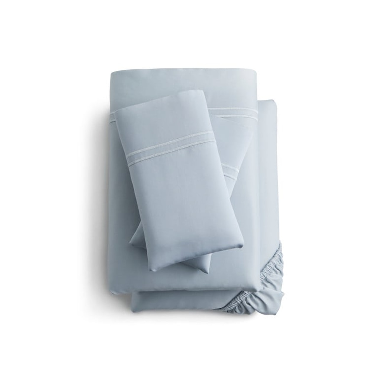 Malouf Supima® Cotton Sheets Split Cali King Smoke Supima® Sheet Set