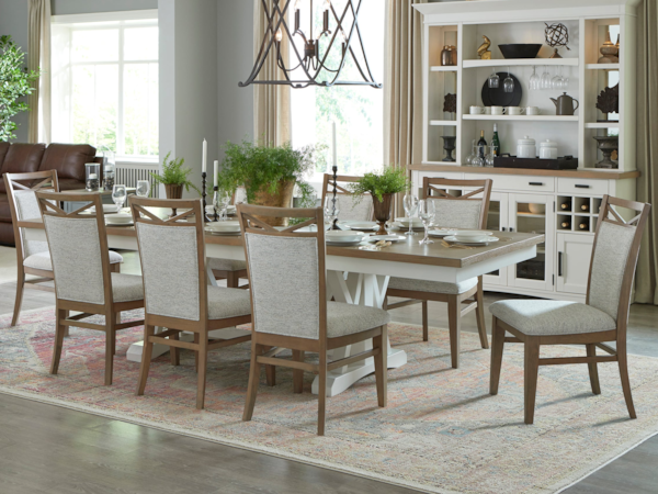 9-Piece Trestle Dining Set