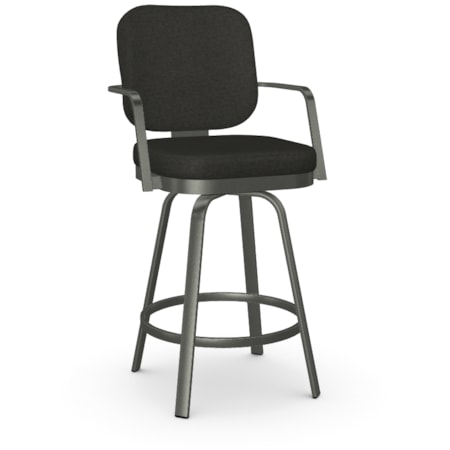 Upholstered Counter Height Swivel Stool