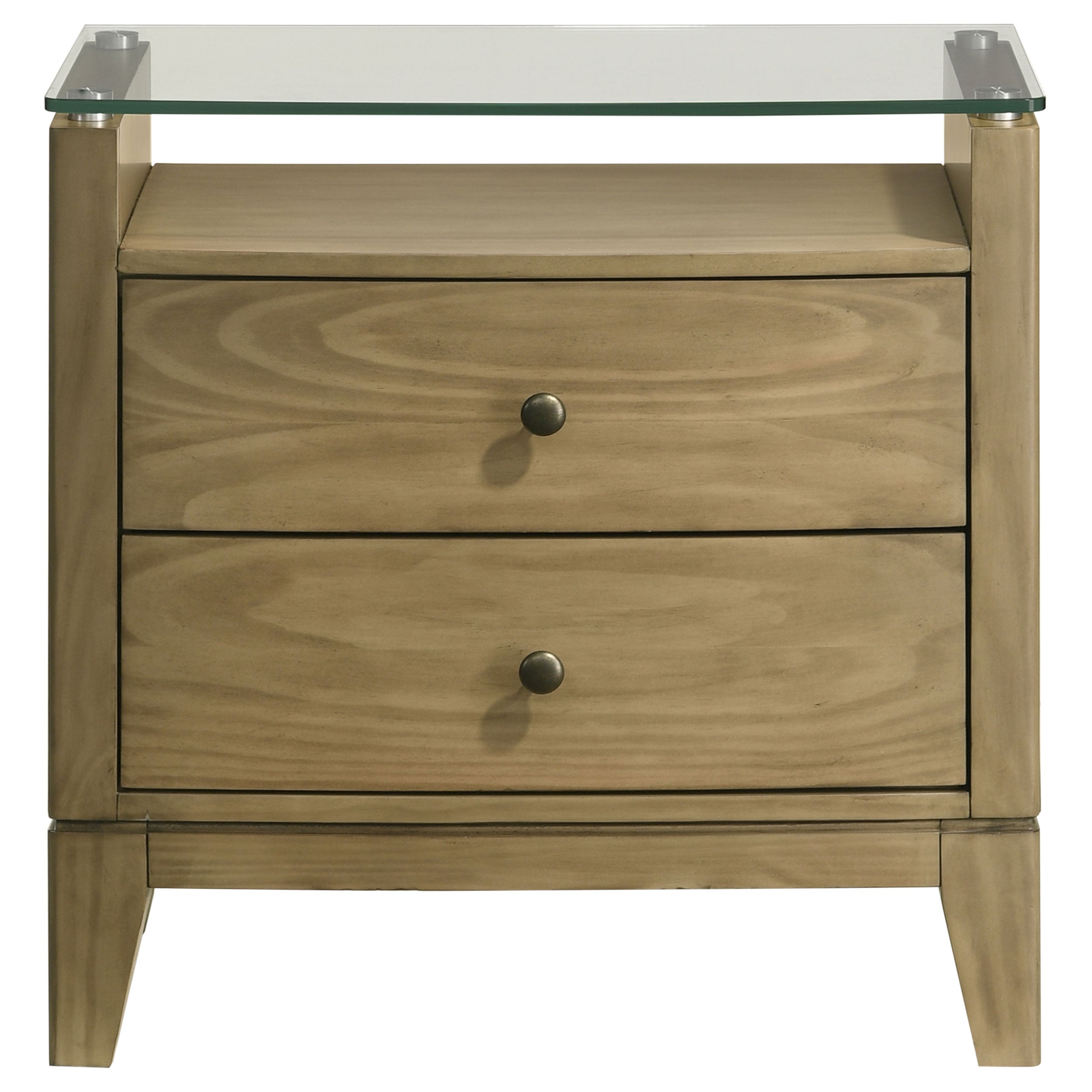 Coaster Granada Granada Glass Top Nightstand