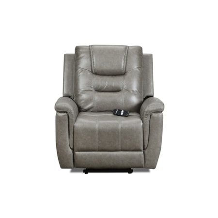 CHUCK GREY MANUAL ROCKER RECLINER | .