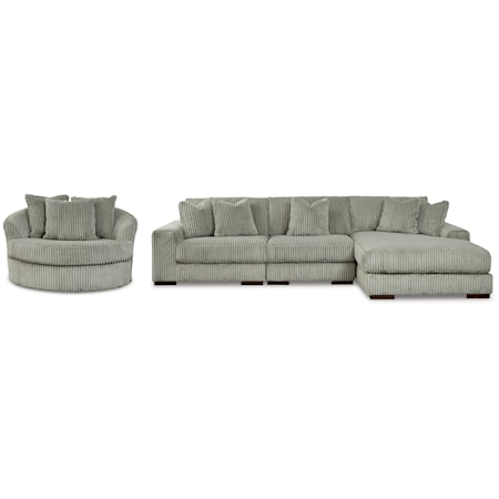 3-Piece Sectional And Chair