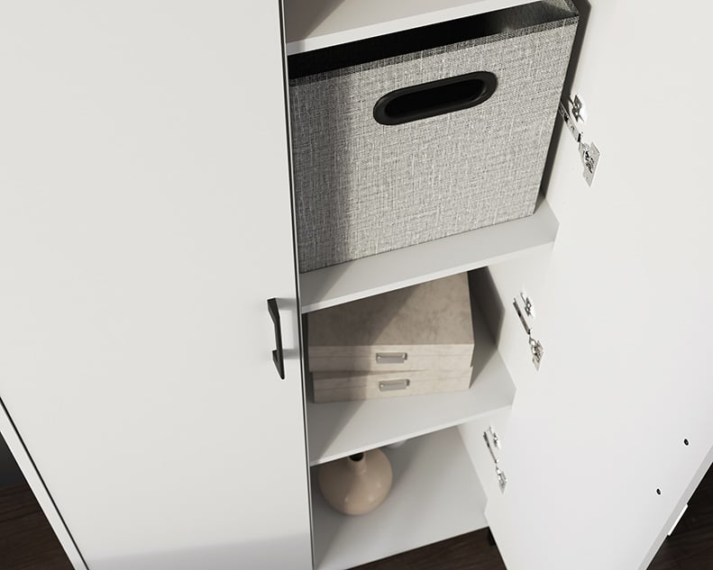 North Avenue Tall 2-Door Storage Cabinet