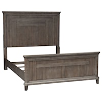 Transitional California King Panel Bed