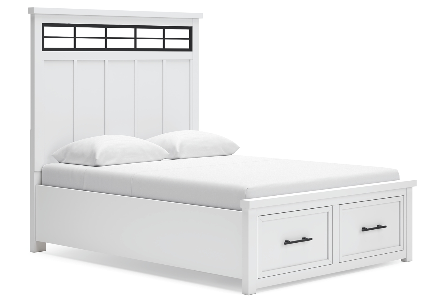 Queen Panel Storage Bed