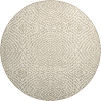 8' RoundIvoryRound Rug