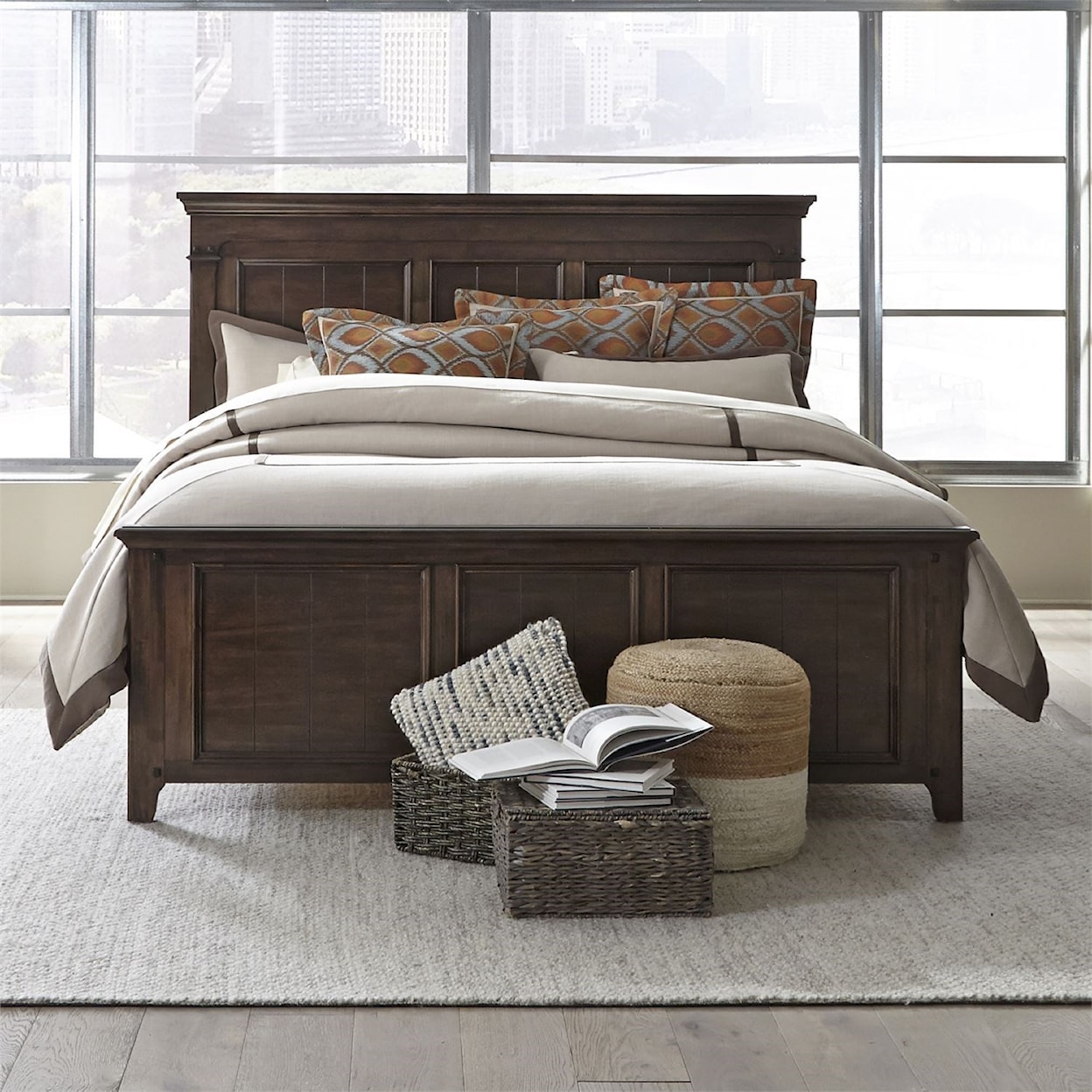 Liberty Furniture Saddlebrook California King Panel Bed