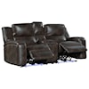 Intercon Silhouette Power Reclining Loveseat