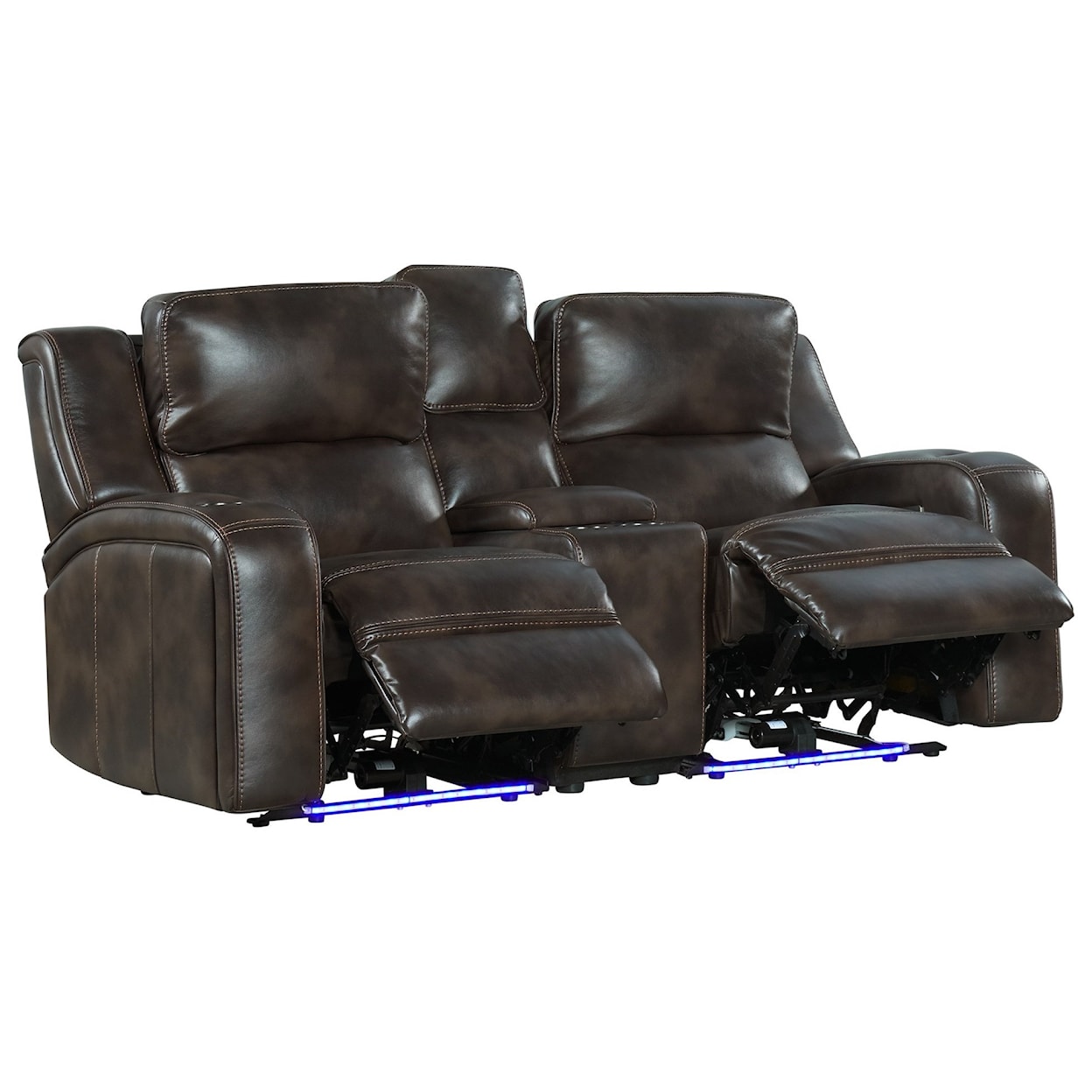 Intercon Silhouette Power Reclining Loveseat