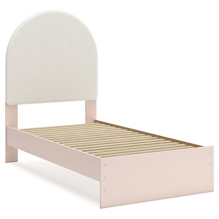 Twin Upholstered Panel Bed