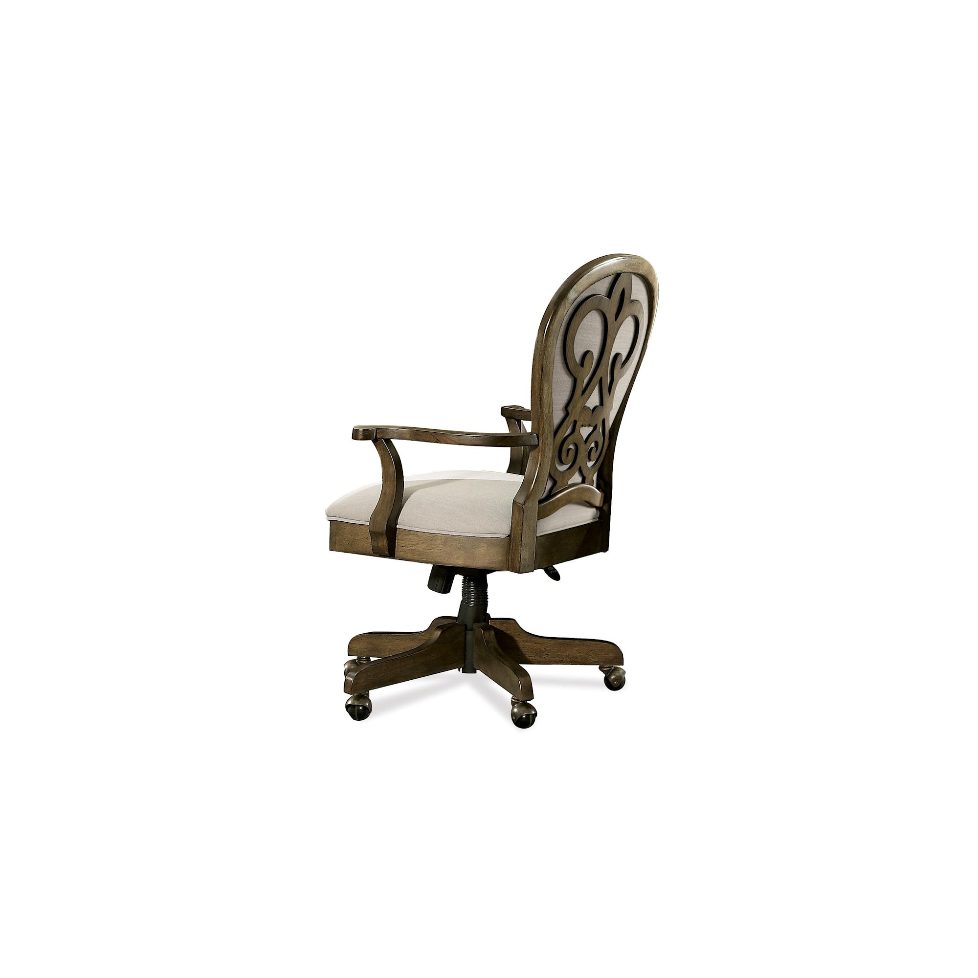 Belmeade Scroll Back Upholstered Desk Chair