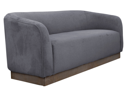 Contemporary Loveseat with Accent Pillows