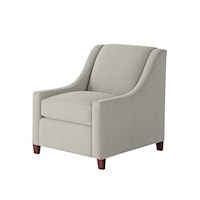 Accent Chair with Sloping Track Arms