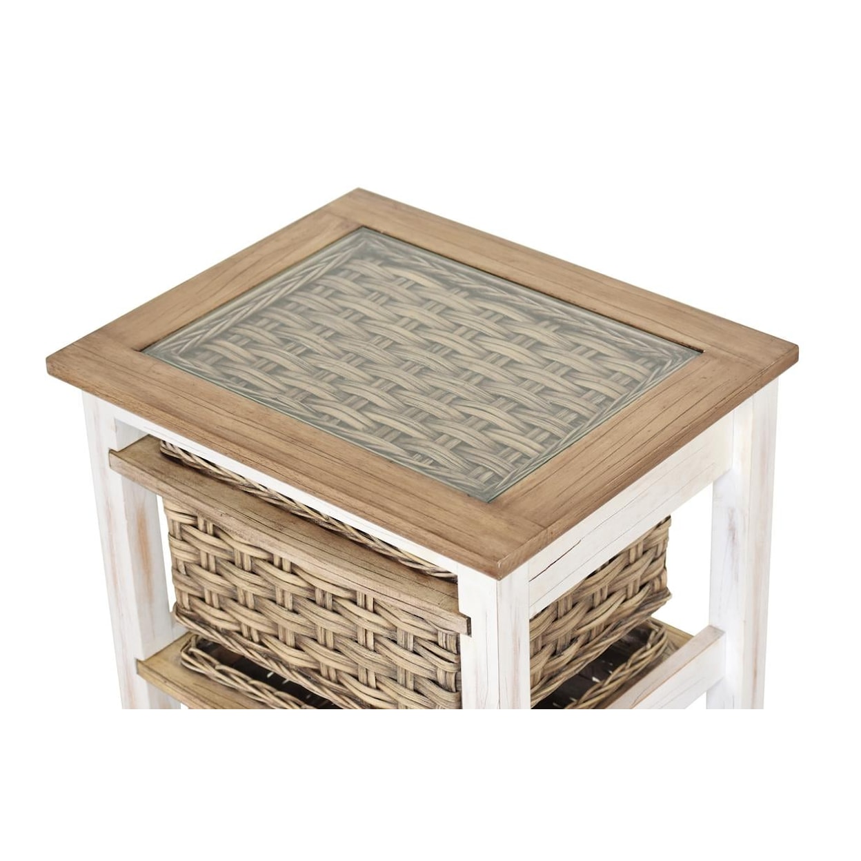 Sea Winds Trading Company Island Breeze Basket Storage Cabinet