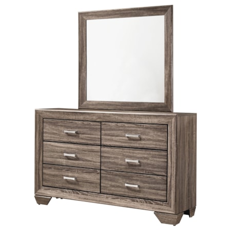 6-drawer Dresser w/ Mirror