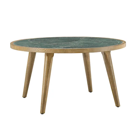 Mid-Century Modern Sintered Stone Cocktail Table