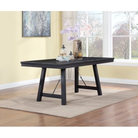 Newport 72-inch Wood Trestle Dining Table