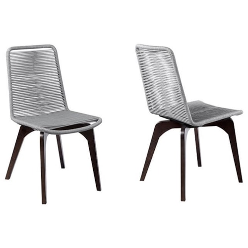 Coastal Outdoor Patio Dining Chair - Set of 2
