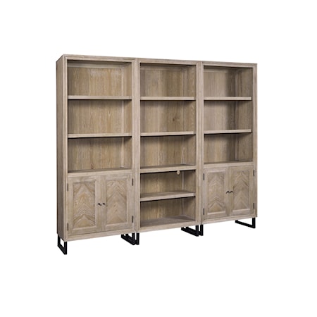 Bookcase with Open Storage