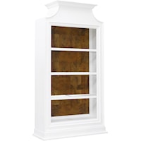Transitional 3-Shelf Accent Bookcase