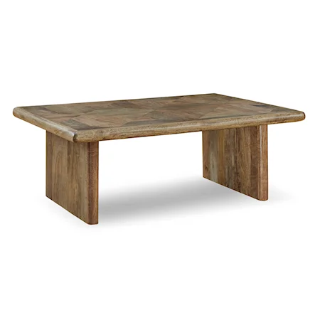 Contemporary Solid Wood Coffee Table 