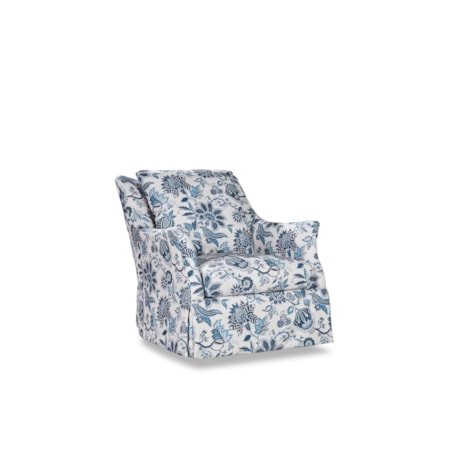 Skirted Swivel Chair