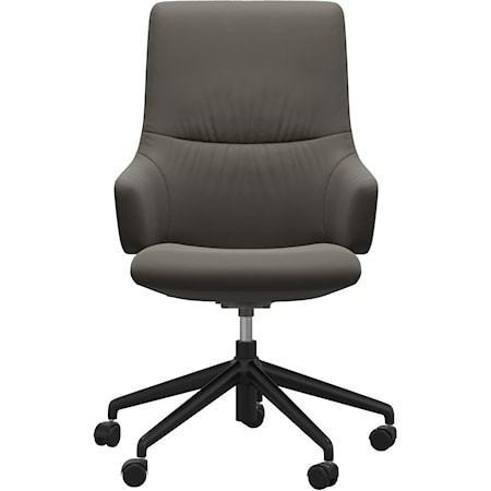 Contemporary Mint Large High-Back Office Chair w Arms