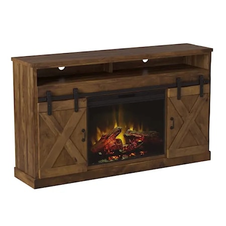 66&quot; Fireplace Console