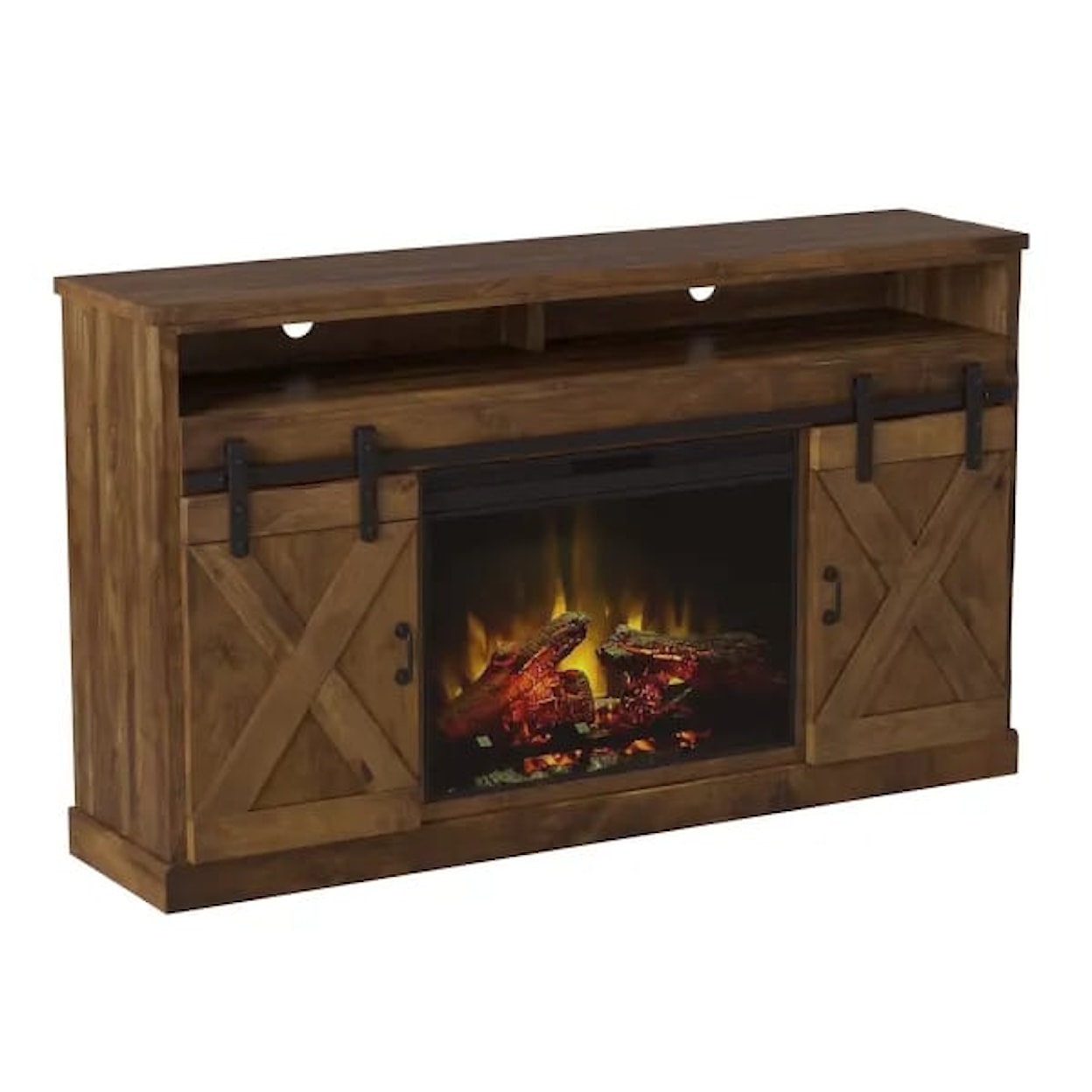 Legends Furniture Farmhouse 66" Fireplace Console