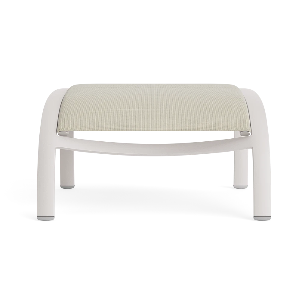 Padded Sling Curvilinear Chair Ottoman