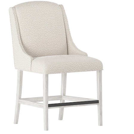 Slope Fabric Counter Stool