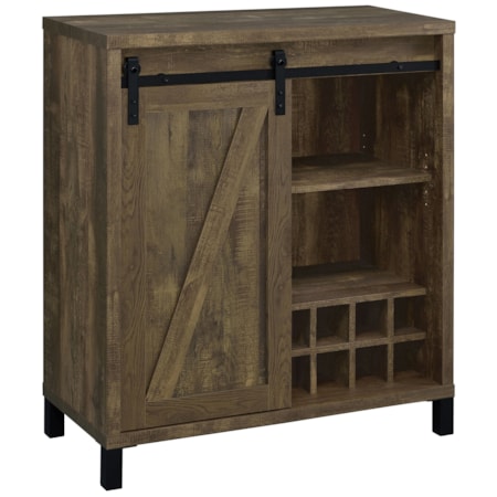Arlington Sliding Door Home Bar Wine Cabinet