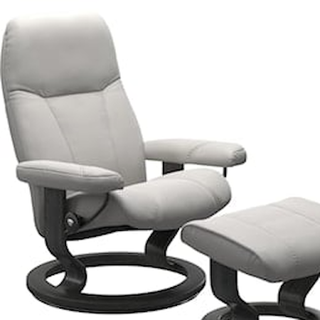 Medium Reclining Chair with Classic Base