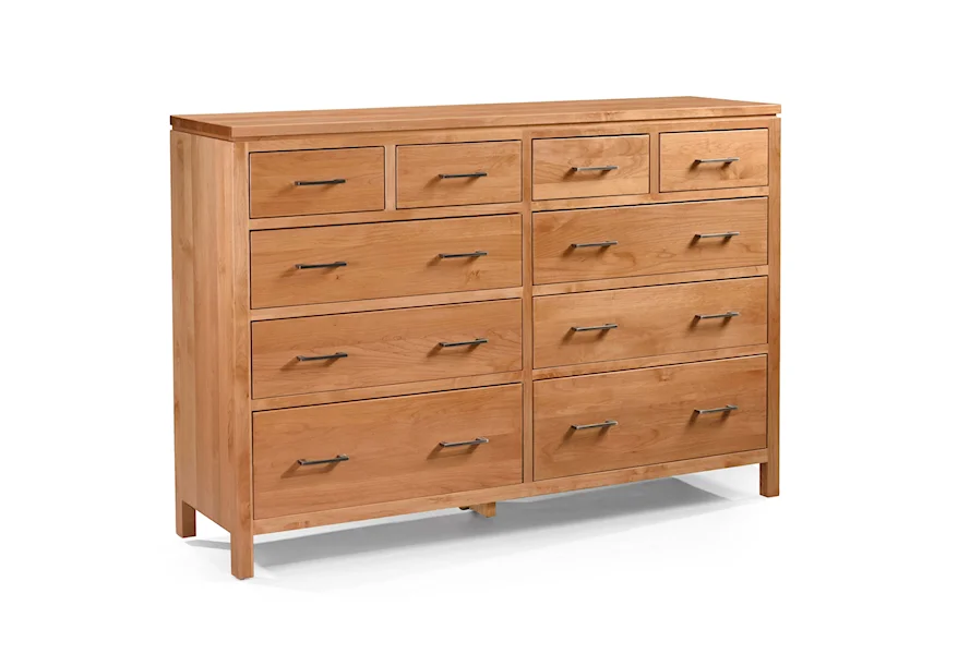 2 West 10 Drawer Dresser by Archbold Furniture at Town and Country Furniture 