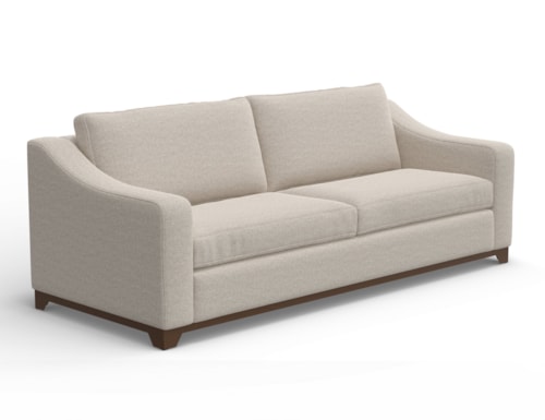 Transitional Sofa with Throw Pillows