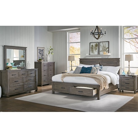 King Panel Bed