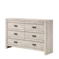 Valor Rustic 6-Drawer Dresser