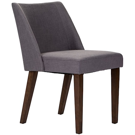 Mid-Century Modern Fully Upholstered Nido Dining Chair