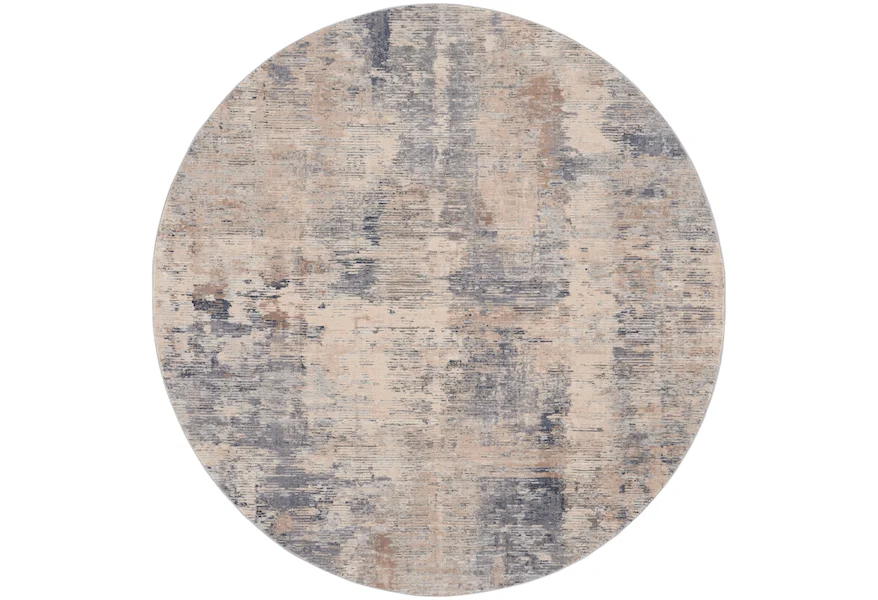 Rustic Textures 7'10" Round  Rug by Nourison at Sprintz Furniture