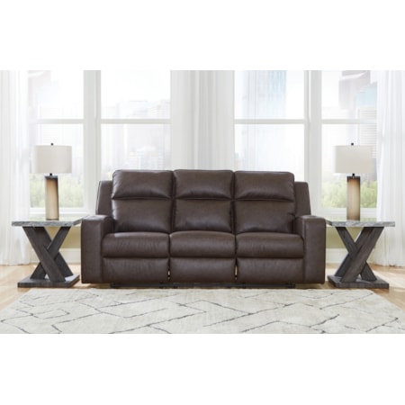 Reclining Sofa With Drop Down Table