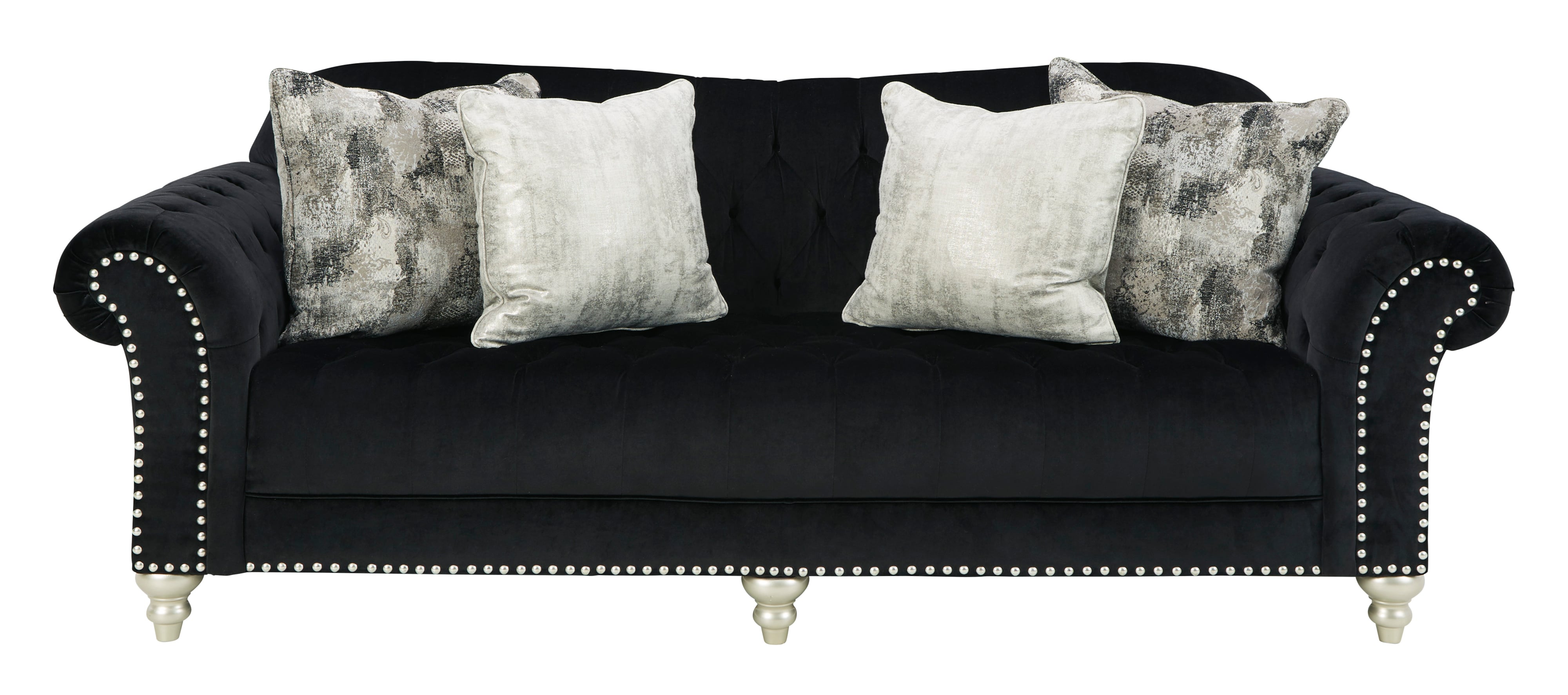 Signature Design by Ashley Harriotte 2620538 Black Fabric Sofa with