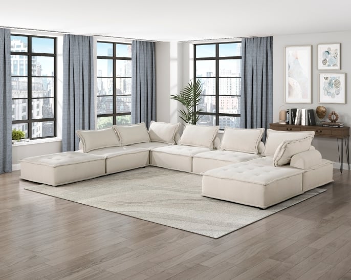 Homelegance Inman 7-Piece Modular Sectional Sofa
