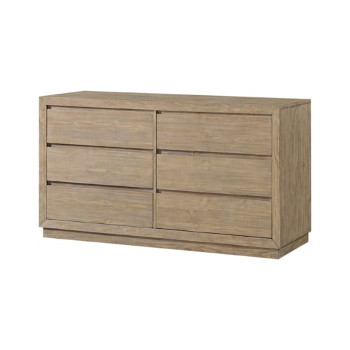 Rustic 6-Drawer Dresser