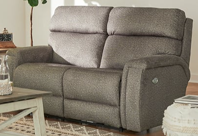 Power Headrest Double Reclining Loveseat