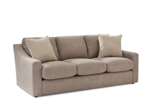 Contemporary Queen Sleeper Sofa with 2 Pillows