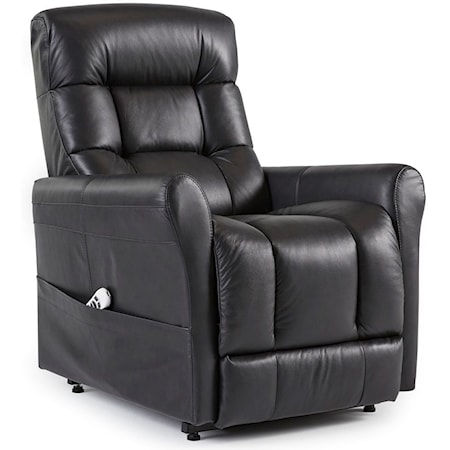 Contemporary Power Lift Chair with Rolled Arms